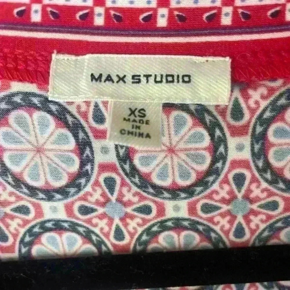 Max Studio Women’s Dress. Red/blue. XS - Picture 3 of 5